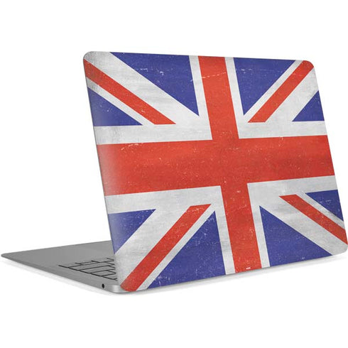 United Kingdom Flag Distressed Apple MacBook Air Skin