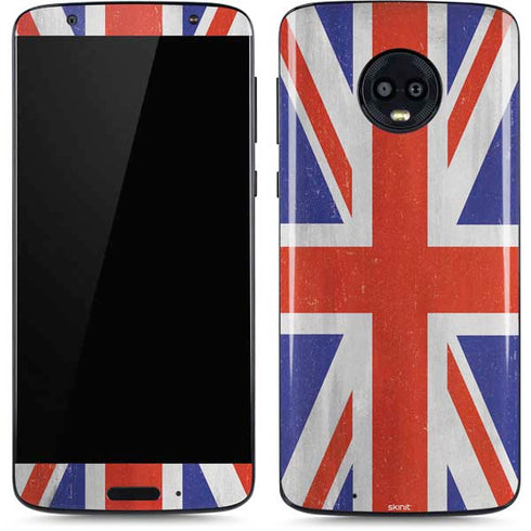 United Kingdom Flag Distressed Moto G6 Skin