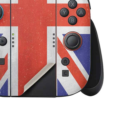 United Kingdom Flag Distressed Nintendo Switch 2 (2025) Joy-Con Controller Skin