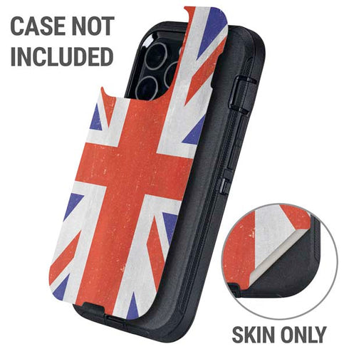United Kingdom Flag Distressed Otterbox Defender iPhone Skin
