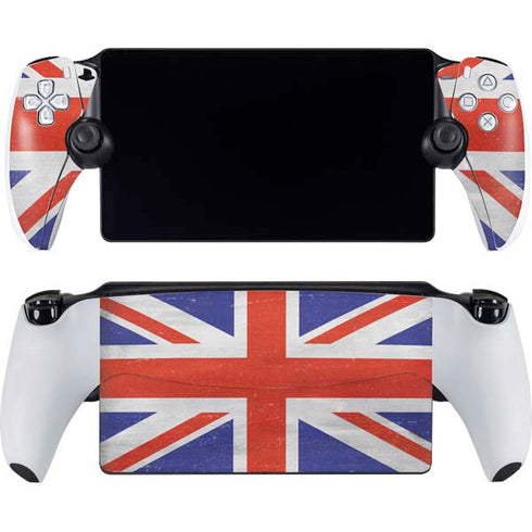 United Kingdom Flag Distressed PlayStation Portal Remote Player Skin