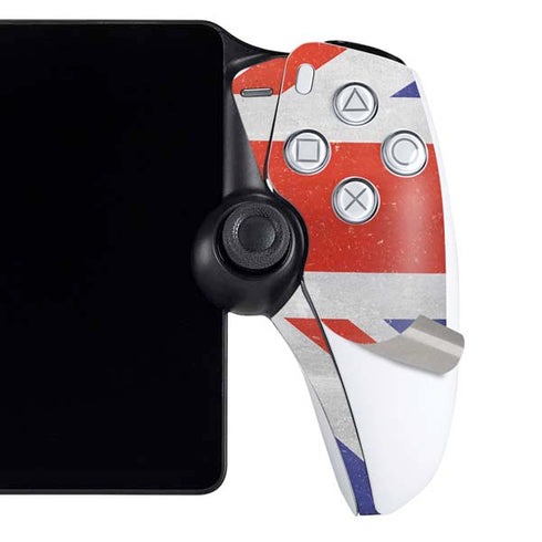 United Kingdom Flag Distressed PlayStation Portal Remote Player Skin
