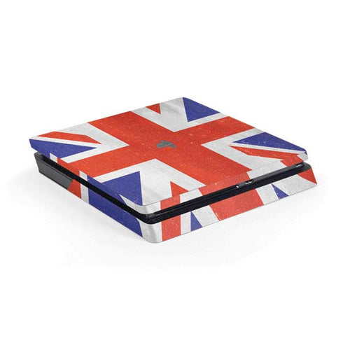 United Kingdom Flag Distressed PS4 Slim Skin
