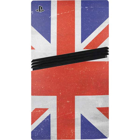 United Kingdom Flag Distressed PS5 Pro Console Skin