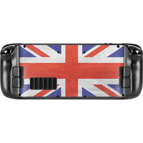 United Kingdom Flag Distressed Steam Deck Handheld Gaming Computer Skin