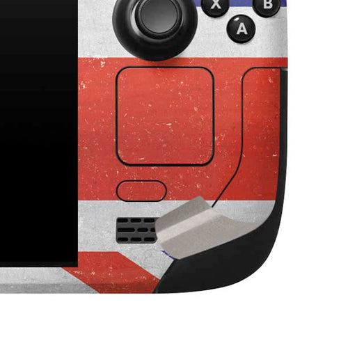 United Kingdom Flag Distressed Steam Deck Handheld Gaming Computer Skin