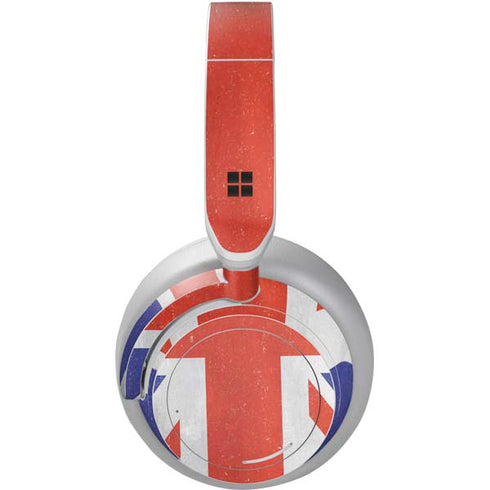United Kingdom Flag Distressed Surface Headphones Skin