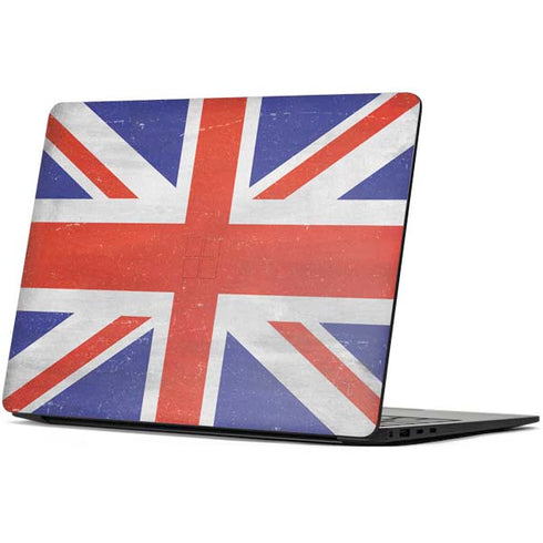 United Kingdom Flag Distressed Surface Laptop 7 15in Skin