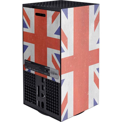 United Kingdom Flag Distressed XBox Series X Digital Edition Console Skin