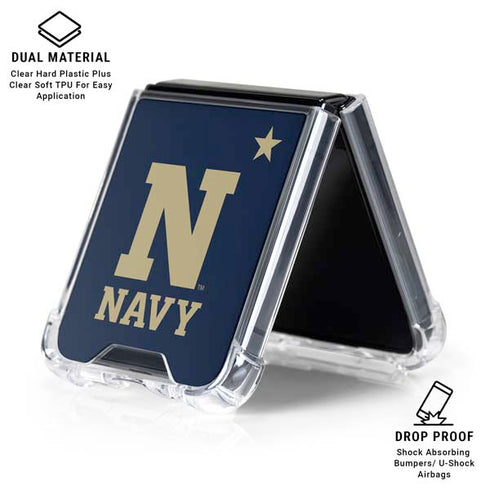United States Naval Academy USA Galaxy Z Flip6 Clear Case