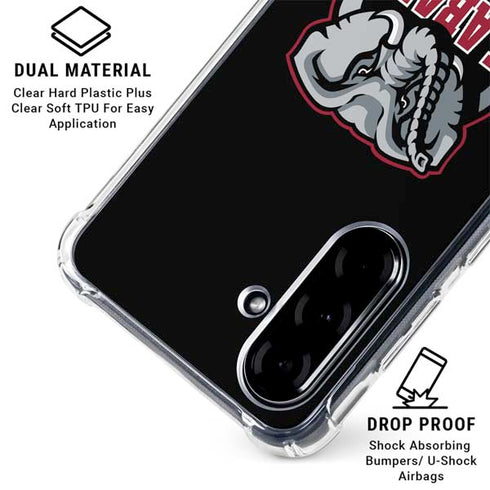University of Alabama Primary Logo Galaxy A36 5G Clear Case