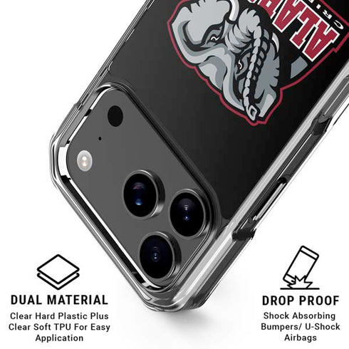 University of Alabama Primary Logo iPhone 18 Pro Clear Case
