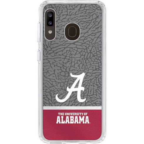 University of Alabama Logo Galaxy A20 Clear Case