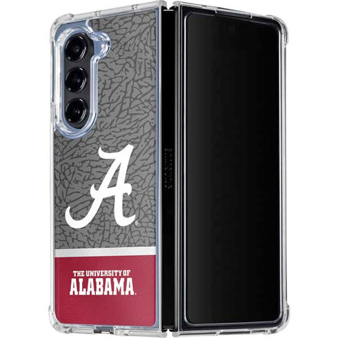 University of Alabama Logo Galaxy Z Fold5 5G Clear Case