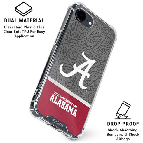 University of Alabama Logo iPhone 16e Clear Case