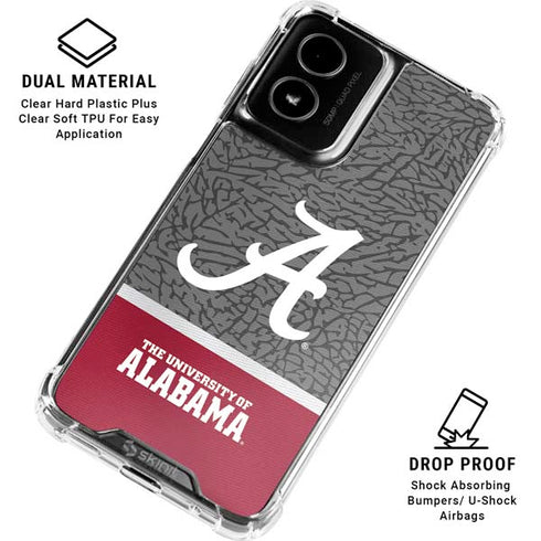 University of Alabama Logo Moto G Power 5G (2024) Clear Case