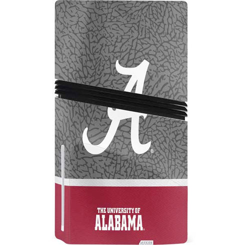 University of Alabama Logo PS5 Pro Disk Console Skin