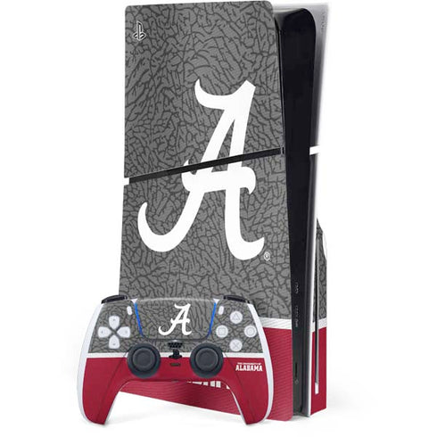 University of Alabama Logo PS5 Slim Disk Bundle Skin