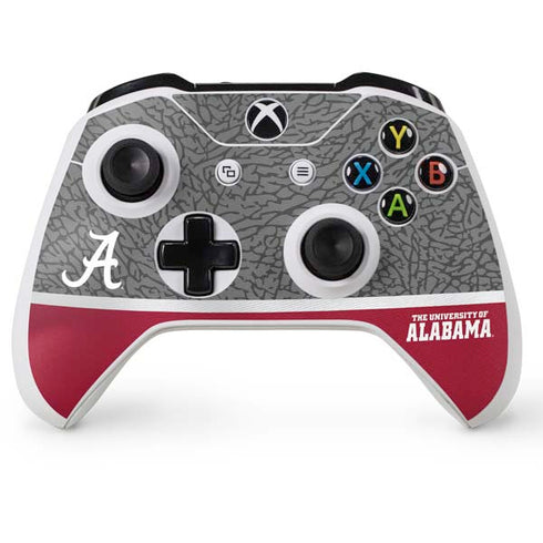 University of Alabama Logo Xbox One S Console and Controller Bundle Skin