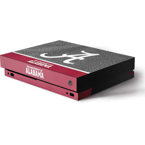 University of Alabama Logo Xbox One X Console Skin