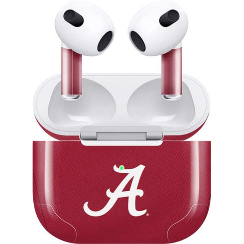 University of Alabama Maroon Jersey Apple AirPods (3rd Gen 2021) Skin
