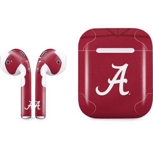 University of Alabama Maroon Jersey Apple AirPods Skin