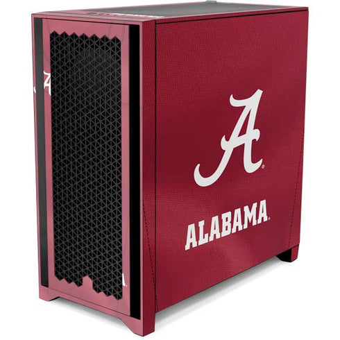 University of Alabama Maroon Jersey Corsair 4000D Tempered Glass Mid-Tower ATX Case Skin