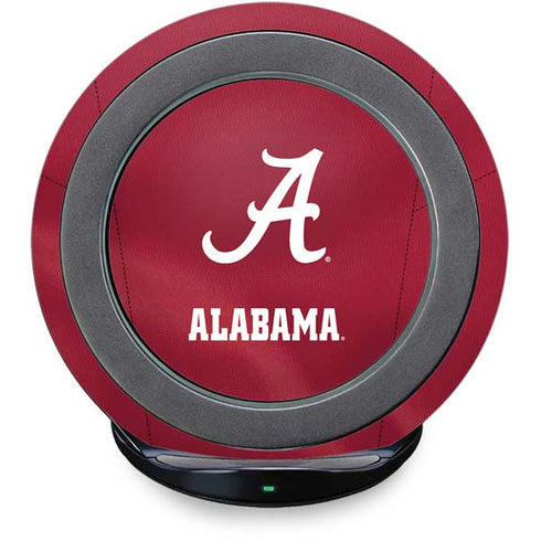 University of Alabama Maroon Jersey Fast Charge Wireless Charging Stand Skin