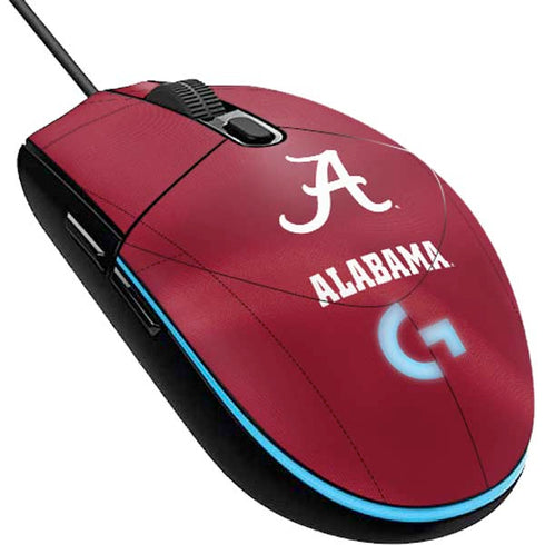 University of Alabama Maroon Jersey G203 Prodigy RGB Wired Gaming Mouse Skin