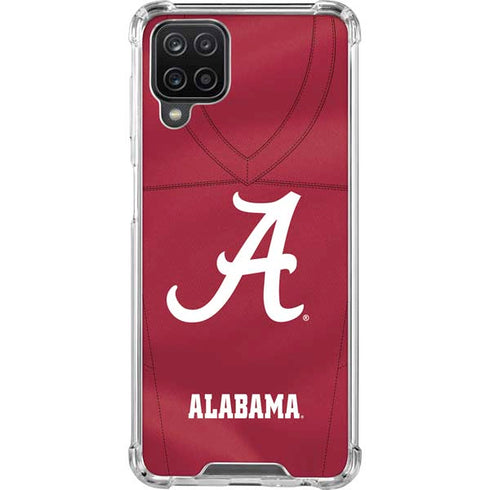 University of Alabama Maroon Jersey Galaxy A12 Clear Case