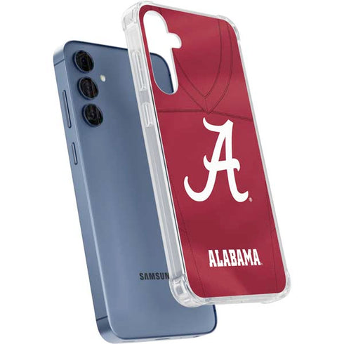 University of Alabama Maroon Jersey Galaxy A55 5G Clear Case