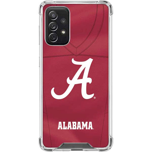 University of Alabama Maroon Jersey Galaxy A72 5G Clear Case