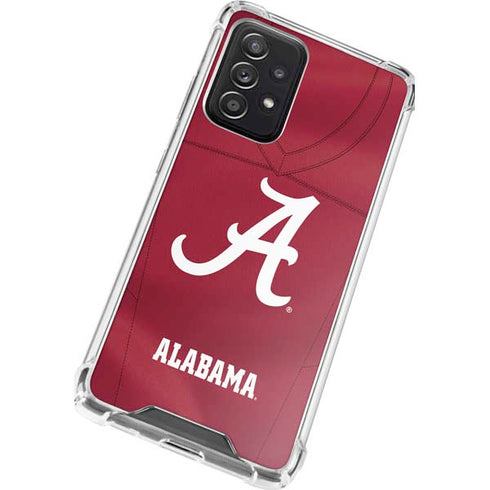 University of Alabama Maroon Jersey Galaxy A72 5G Clear Case