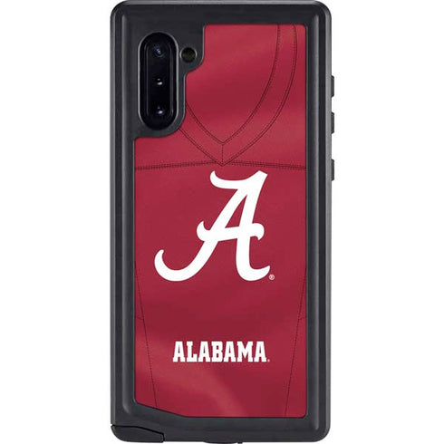 University of Alabama Maroon Jersey Galaxy Note 10 Waterproof Case