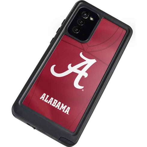 University of Alabama Maroon Jersey Galaxy Note20 5G Waterproof Case