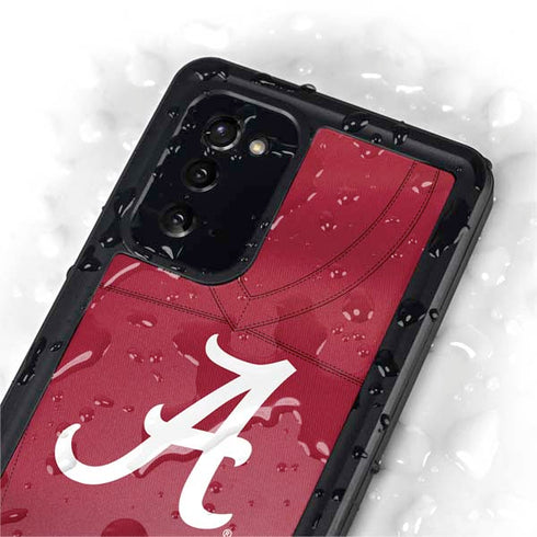 University of Alabama Maroon Jersey Galaxy Note20 5G Waterproof Case
