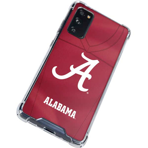 University of Alabama Maroon Jersey Galaxy S20 FE Clear Case