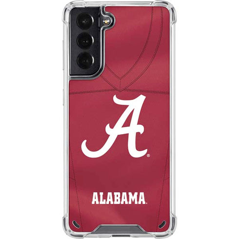University of Alabama Maroon Jersey Galaxy S21 5G Clear Case