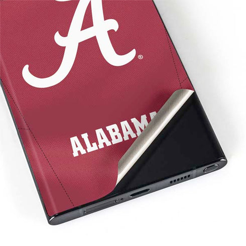 University of Alabama Maroon Jersey Galaxy S22 Ultra Skin