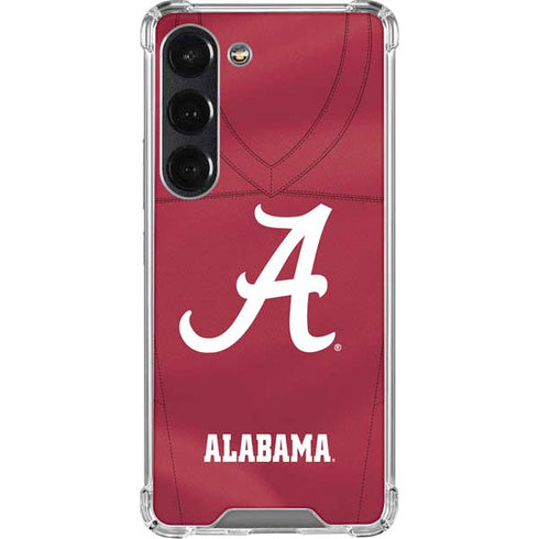 University of Alabama Maroon Jersey Galaxy S23 Clear Case