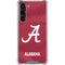 University of Alabama Maroon Jersey Galaxy S23 Plus Clear Case