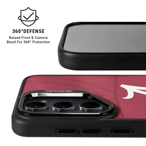 University of Alabama Maroon Jersey Galaxy S24 FE Kickstand Case