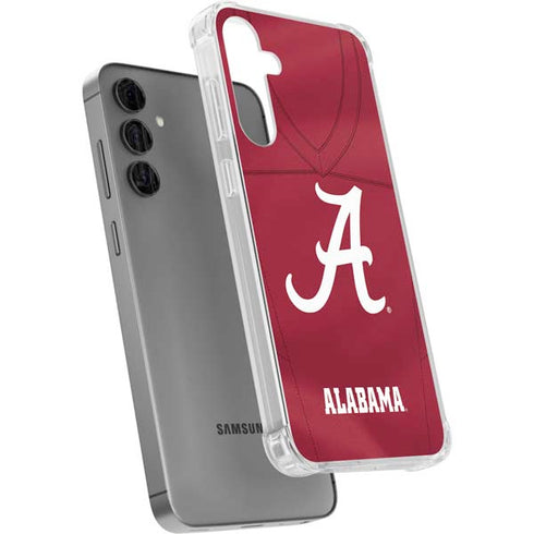 University of Alabama Maroon Jersey Galaxy S24 Plus Clear Case
