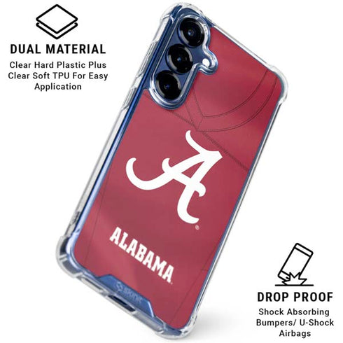 University of Alabama Maroon Jersey Galaxy S25 Plus Clear Case
