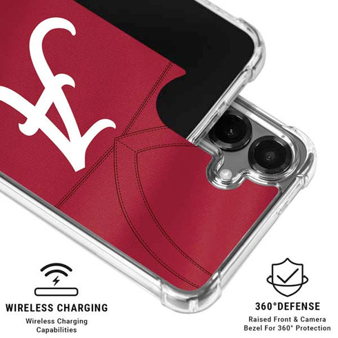 University of Alabama Maroon Jersey Galaxy S26 Clear Case