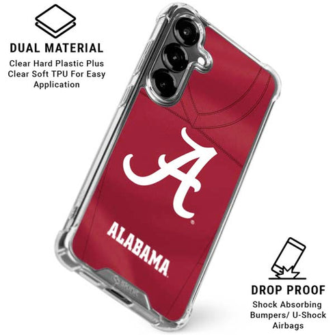 University of Alabama Maroon Jersey Galaxy S26 Clear Case