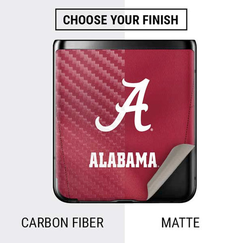 University of Alabama Maroon Jersey Galaxy Z Flip Skin