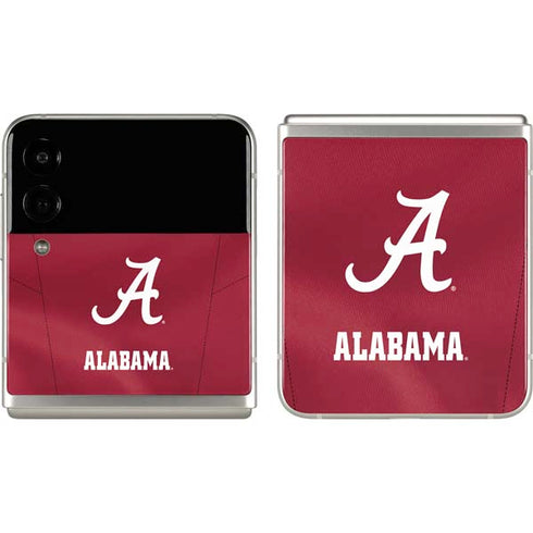 University of Alabama Maroon Jersey Galaxy Z Flip3 5G Skin