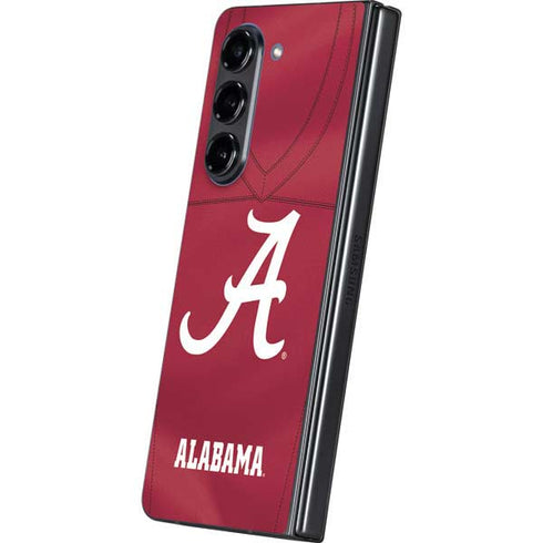 University of Alabama Maroon Jersey Galaxy Z Fold5 5G Skin