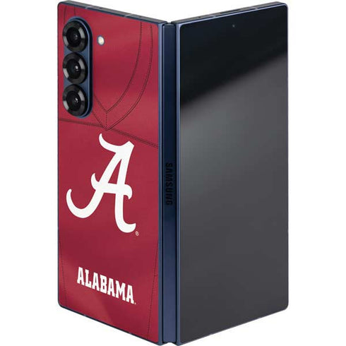 University of Alabama Maroon Jersey Galaxy Z Fold6 Skin